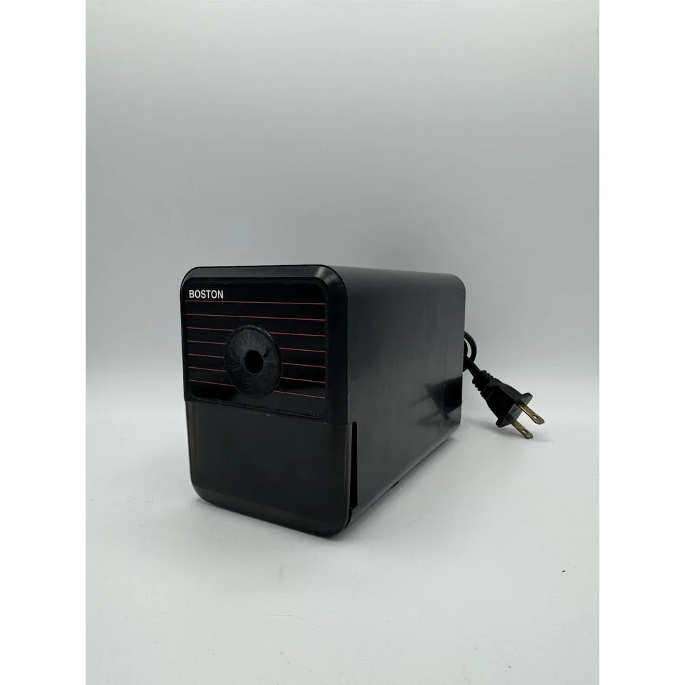 Boston Model 18 296A Black Electric Pencil Sharpener Made in USA Vintage TESTED